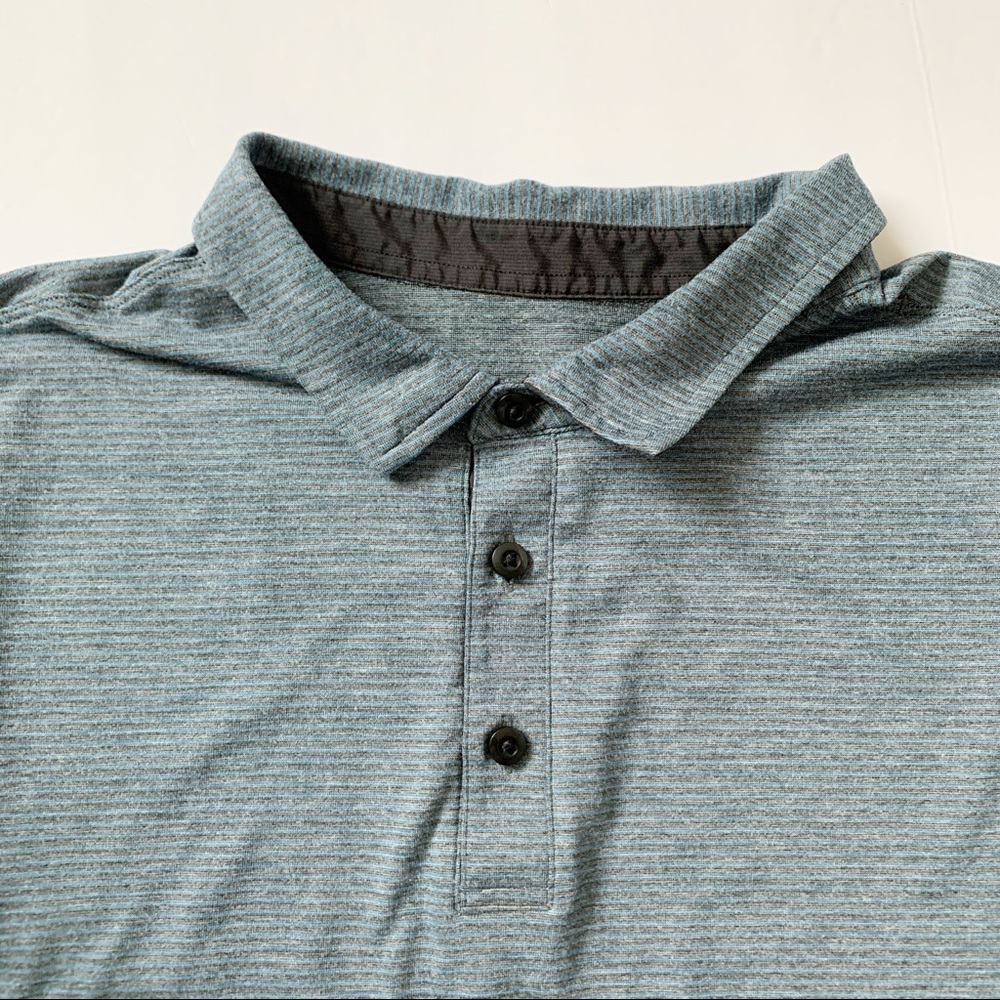 Lululemon Evolution Polo Button Down Stripe Shirt - image 8
